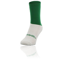 Load image into Gallery viewer, O'Neills Coolmax Midi Socks Green/Amber White Sole