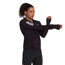 Load image into Gallery viewer, Adidas Ladies Half Zip OTR Black/White