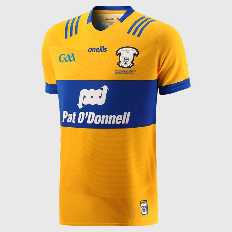 O'Neills Clare GAA Kids' All Ireland Hurling Champions Jersey 2024