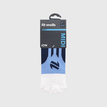 Load image into Gallery viewer, O'Neills Ion Midi Socks Marine / Sky / White

