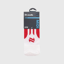 Load image into Gallery viewer, O'Neills Ion Midi Socks Red / White
