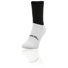 Load image into Gallery viewer, O&#39;Neills Coolmax Midi sock Black/White. White sole
