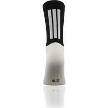 Load image into Gallery viewer, O&#39;Neills Coolmax Midi sock Black/White. White sole
