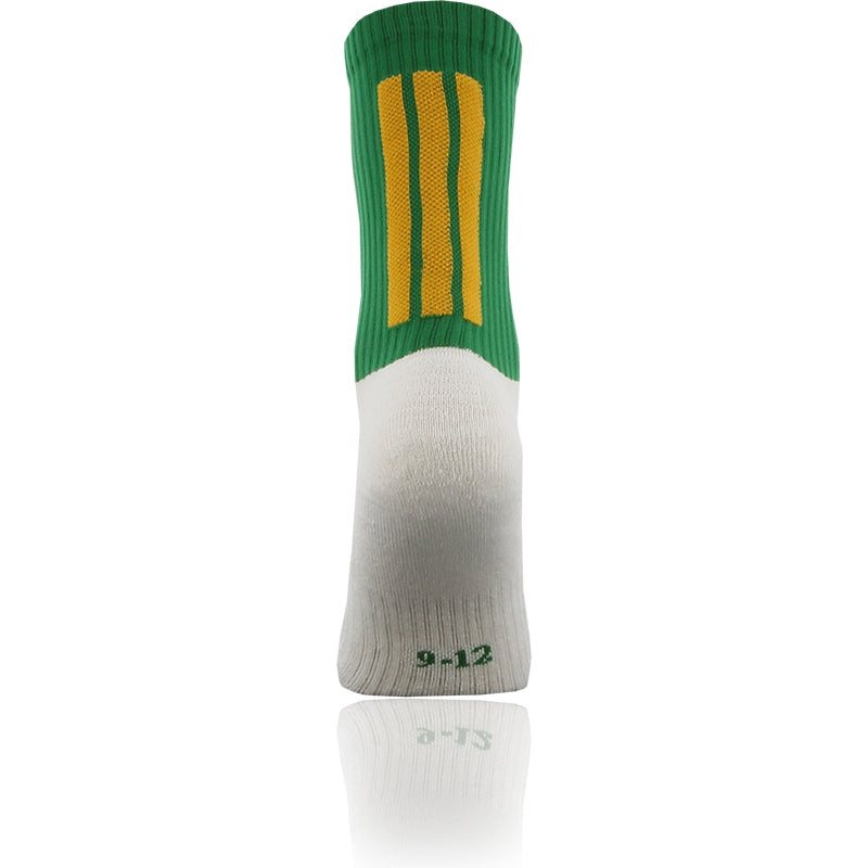 O'Neills Coolmax Midi Socks Green/Amber White Sole