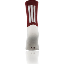Load image into Gallery viewer, O&#39;Neills Coolmax Midi Sock Maroon/White White Sole
