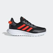 Load image into Gallery viewer, Adidas Tensaur Black/red Laced Kids
