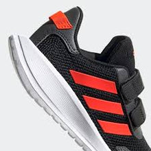 Load image into Gallery viewer, Adidas Tensaur Black/red Velcro Kids
